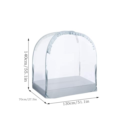 Malla transpirable para cuna de niños con diseño plegable y toldo desplegable 6