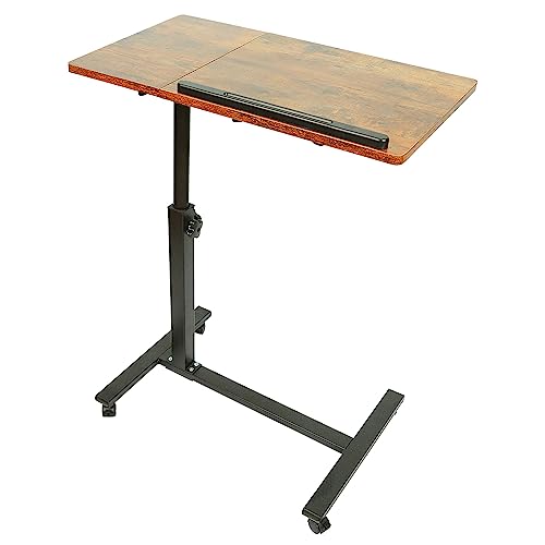 Bureau informatique 4 roulettes verrouillable table d'appoint de chambre - 4