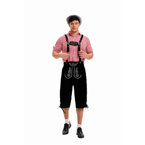 Robe cosplay de fête de la bière chic à bretelles noire taille L pour automne en plein air