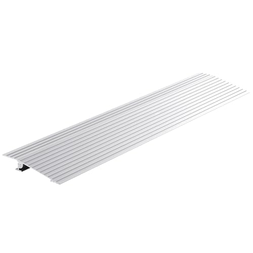 VEVOR Rampa de Umbral Altura de 2,5 cm, Rampa de Aluminio para Bordillos Entrada, Capacidad de Carga de 362,8 kg, Rampa Modular Ajustable de Aluminio para Sillas de Ruedas, Scooters, Sillas Eléctricas