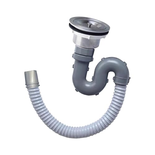 Toysmith シンク排水管排水ホース 拡張可能、消臭シンク排水アセンブリ、バスルーム、サロン、トイレシンク用のシンク下水管, スタイル