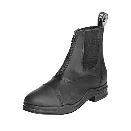 Botas de cuero encerado Jodhpur Y-H Hy con cremallera y acabados artesanales de alta gama