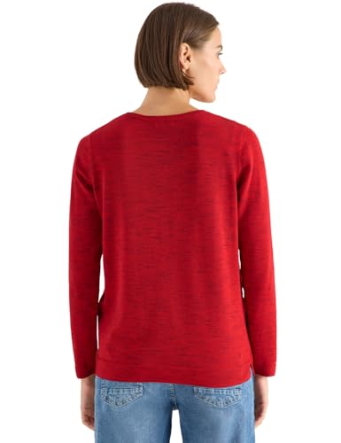 Cecil Strukturpullover Fiery red Heather Melange S – Ansicht 2