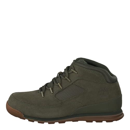 Timberland Euro Rock, Botas de Moda Hombre, Dark Green Suede, 41 EU