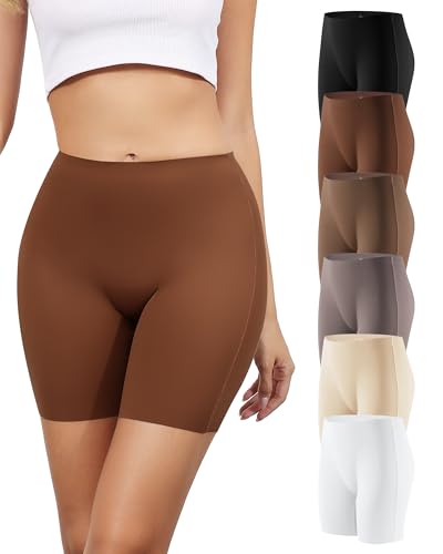 LEVAO Womens Boxer Briefs Boyshorts Seamless Underwear Pack Boy Shorts Panties for Women 6 Pack