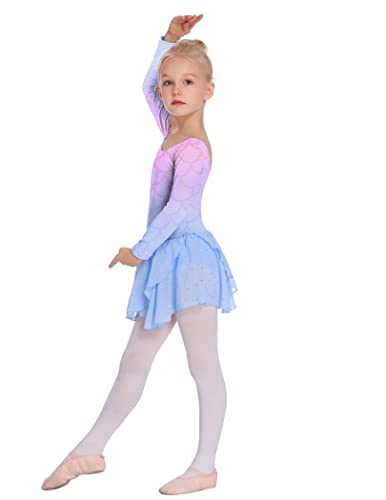 Image of Arshiner Kids Girls Classic Long Sleeve Leotard Dance Ballet Dress