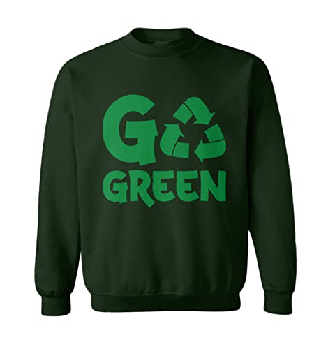 Tcombo Go Green - Reduce Reuse Recycle Toddler Fleece Crewneck Sweater