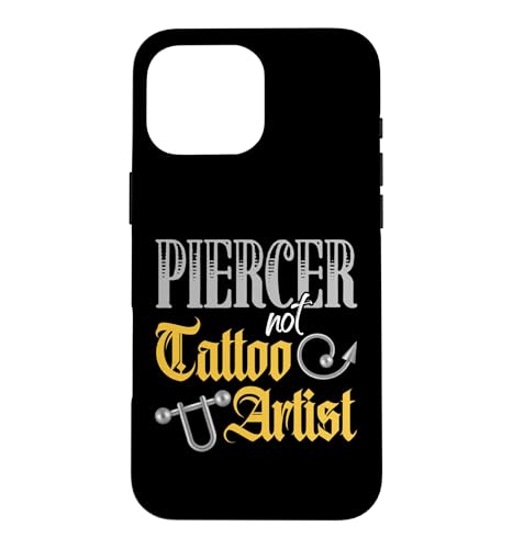 Piercer Not Tattoo�A�[�e�B�X�g �{�f�B�s�A�X �f�C �X�}�z�P�[�X iPhone 16 Pro Max �p