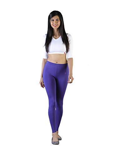 Image of TWIN BIRDS Super Stretchable Cotton Elasthane Fabric Ankle Length Leggings for Women