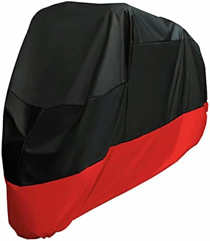 Wrypun Motorcycle Cover for Honda Goldwing 1100 1200 1500 1800 XXXL Outdoor Black+Red