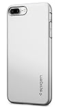 Spigen Thin Fit iPhone 7 Plus Case with Premium Matte Finish Coating and QNMP compatible for iPhone 7 Plus - Satin Silver