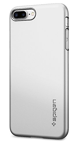 Spigen Thin Fit Designed for Apple iPhone 8 Plus Case (2017) / Designed for iPhone 7 Plus Case (2016) - Satin Silver
