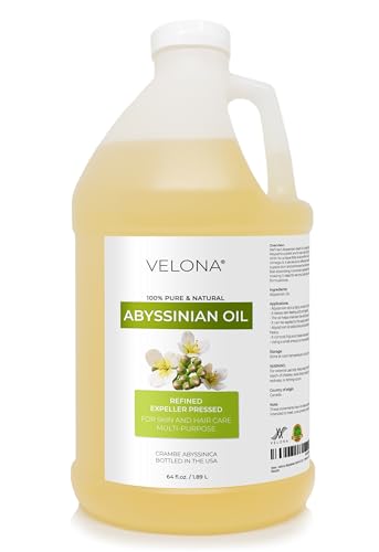 velona Abyssinian Oil 64 Fl Oz | 100% Pure and Natural Carrier Oil | Hair Body Care | Use Today - Enjoy Results