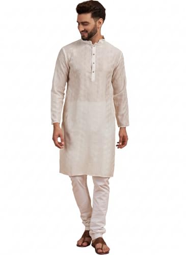 Image of Amazon Brand - Tavasya Men Maroon Self-Design Sequinned