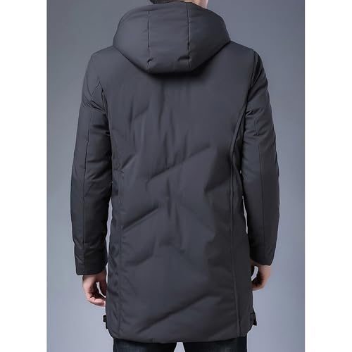 Doudoune homme chaude hiver longue veste de ski imperméable