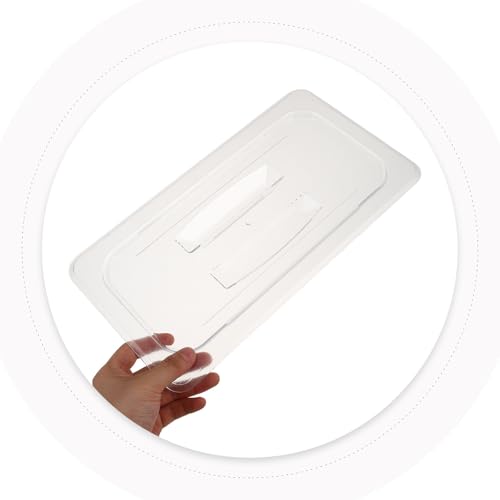 Tapa de sartén de buffet NUOBESTY transparente y reutilizable para hostelería 5