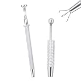 2 Uds Alicates para Pendientes, 4 Garras Kit de Desmontaje y Cambio de Joyas con Cuerpo Roscado para Pendientes Joyas con Rosca Esférica y en Forma Diamante Recoger Pequeños Componentes Electrónicos