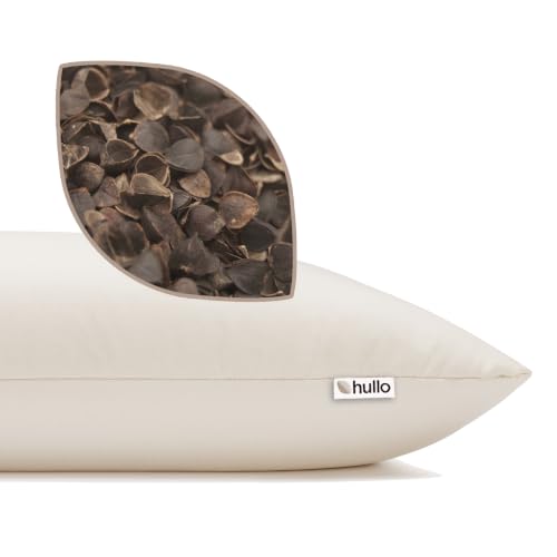 Hullo Buckwheat Pillow – Standard Size (20×26), Organic...
