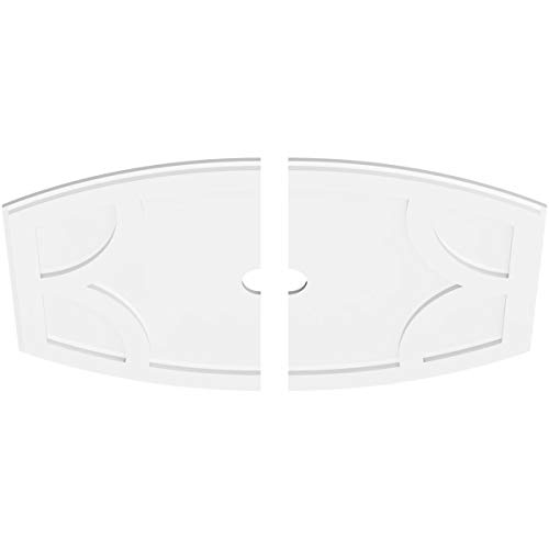 Image of Ekena Millwork CMP40X26KY2-03000 Kailey Architectural Grade PVC Contemporary, Two Piece Urethane Ceiling Medallions 40 inchW x 26 5 /8 inchH x 3 inchID x 21 1 /2 inchC x 1 inchP