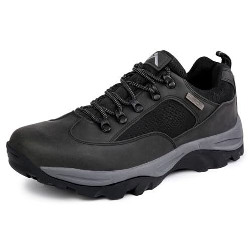 Image of CC-Los Men's Waterproof Work & Hiking Shoes - Soft Toe Slip-Resistant with Cushioned Midsole Size 7-13.5