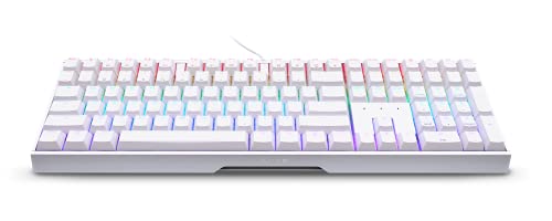 Cherry Mx 3.0 S Wired Mechanical Gaming Keyboard. Aluminum Housing Built For Gamers W/Mx Red Silent Switches. Rgb Backlit Color Display Over 16M Colors. From The Makers Of Mx. Full Size. Pure White. #TOP2