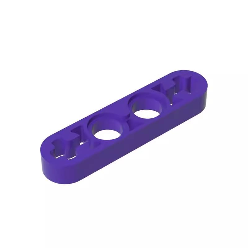 32449 Technic Beam 1X4 Thin 50 Pieces High-Precision MOC Building Bricks Replacement Parts Compatible with Lego bricks GDS-690 Dark Purple โ image 1