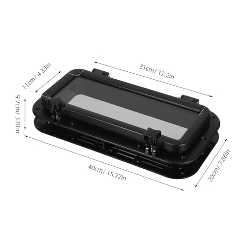 Accesorios para ojos de buey apertura de ventana rectangular y escotilla de puerto para náutica 2