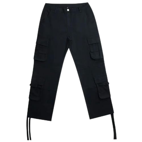 Mono negro de estilo holgado y moderno para hombre, pantalones