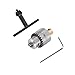 Quick-change Drill Chuck Drill Adapter Mini Drill Chuck Micro 0.3-4mm Taper Mounted Drill Chuck and Wrench w/Chuck Key Lathe Accessories