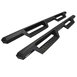 Westin 56-13725 HDX Drop Nerf Bars fits 2007-2018 Silverado Sierra 1500 (Exc Classic) 2007-2019 Silverado Sierra 2500 3500 Crew Cab (Exc Classic) Textured Black Pair