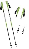 Mini Rennteller, Kronenspitze Komperdell Herren Champ Marcel & Henrik Skistöcke, Green, 115cm
