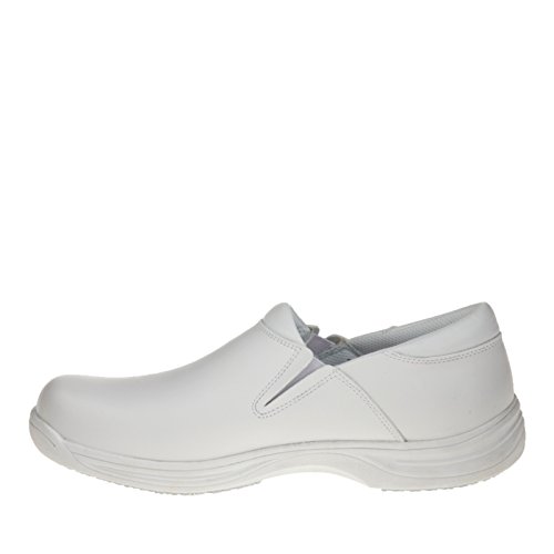4705-11.5W Loafer Shoe,11-1/2,Wide,White,Plain,PR3