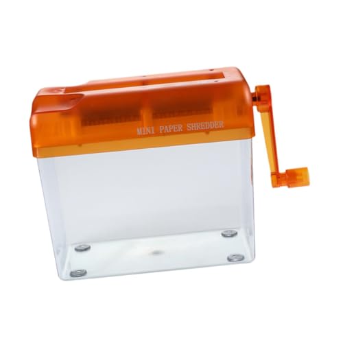 lmoikesz Mini trituradora de Papel compacta, Manual, para facturas, Recibos y Documentos, con Base Antideslizante, Ideal para el hogar, la Oficina, el Escritorio, Navidad y cumpleaños.