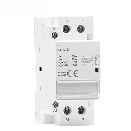 Contacteur modulaire 2P 63A rail DIN contre la surcharge des circuits - 2