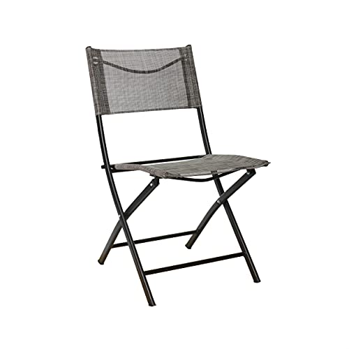 HOMECALL - Chaise de jardin et de camping pliable en textilène, marron Cover