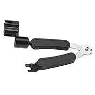 Suit for Guitar and Bass Using high-strength ABS hard plastic, made of stainless steel Put the string, cut line, pull cone, 3 in 1 multifunctional guitar maintenance tool high-quality peg puller string winder and built-in string cutter,Fits virtually...