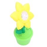 Sunflower Bubble Machine with LED Light and Music, Electric Bubble Blower for Kids, Battery Powered Bubble Maker Producing 20000 Bubbles per Minute for Indoor Outdoor Parties
