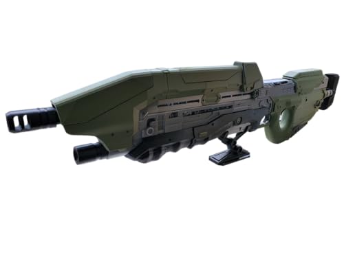 Niños, Toy AC Print Design Rifle de Asalto Semi-Funcional MA5B, Halo, con Cargador extraíble y Mecanismo de Disparo, Escala 1:1