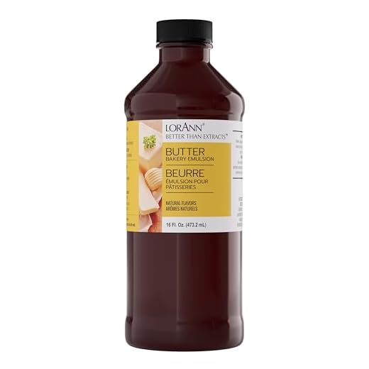 LorAnn Butter, Natural (Clear) Bakery Emulsion, 16 ounce bottle