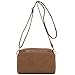 Small Triple Zip Crossbody Bag Stone
