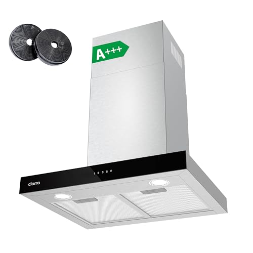 Ciarra CBCS6102 Campanas Extractora 60cm 650 m³/h - Control Táctil y Wifi - 4...