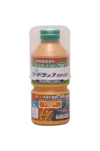 和信ペイント ガードラックラテックス プロ仕様の水性屋外木部用塗料 鮮明な発色 高耐候性 白木色 270ml