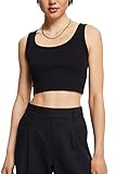edc by ESPRIT Damen T-Shirt 072cc1k301, 001/Black, XL