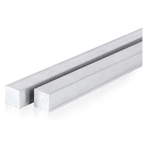 13Inch Square Aluminum Flat BAR 2 Pieces of 1"X1" 6061 General Purpose Plate,T6511 Solid New Mill Stock (1x1x13Inch, 2) Cover