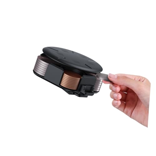 Estuche portátil para monedas para coleccionistas negro miniatura 7