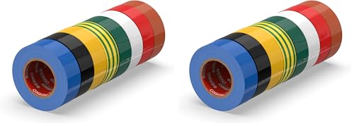 Ruban adhésif isolant très flexible à forte adhérence ERKO 19mm x 20m résistant