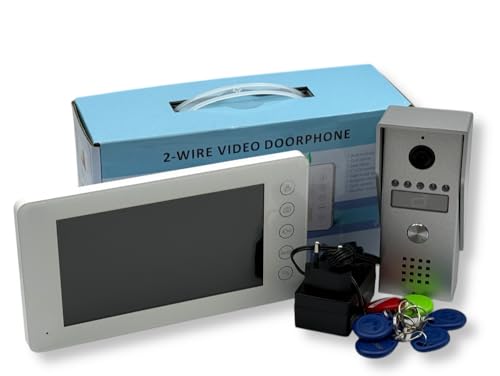 Kit Videocitofono Monofamiliare A 2 Fili Monitor A Colori 7" Apertura Elettroserratura E Cancello Con Rfid - 6