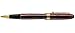 Xezo Phantom Fine Rollerball Pen, Hand Enameled in Deep Mahogany Color with 18K Gold Plating. Handmade, Limited Edition, and Serialized. No Two Alike