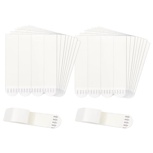 Image of 24 Pairs Adhesive Picture Hanging Strips, 0.7 inchx3.6 inch Damage Free Picture Hangers Without Nail, Command Strips for Posters Wall Decoration (Large-24 Pairs)