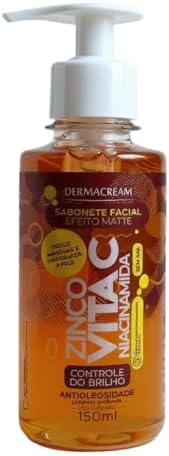 Sabonete Facial Antioleosidade Zinco + Vita C 150ml Dermacream